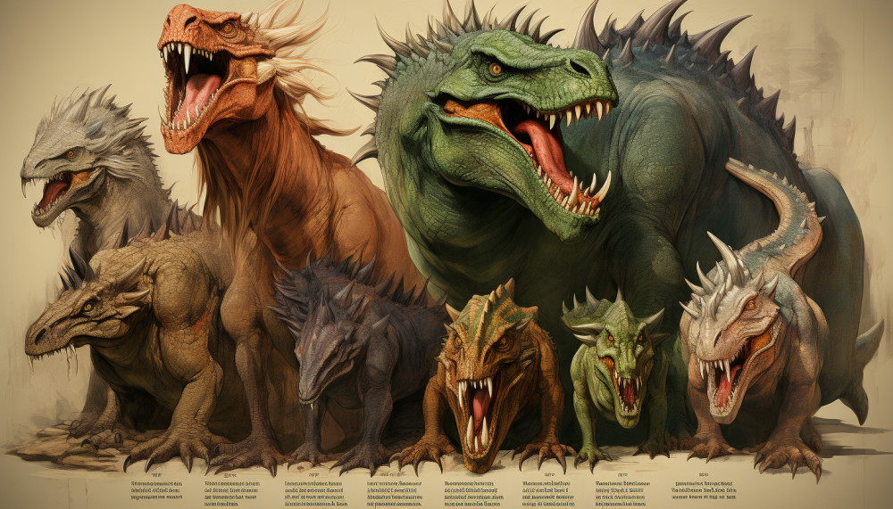 Description of some types of dinosaurs